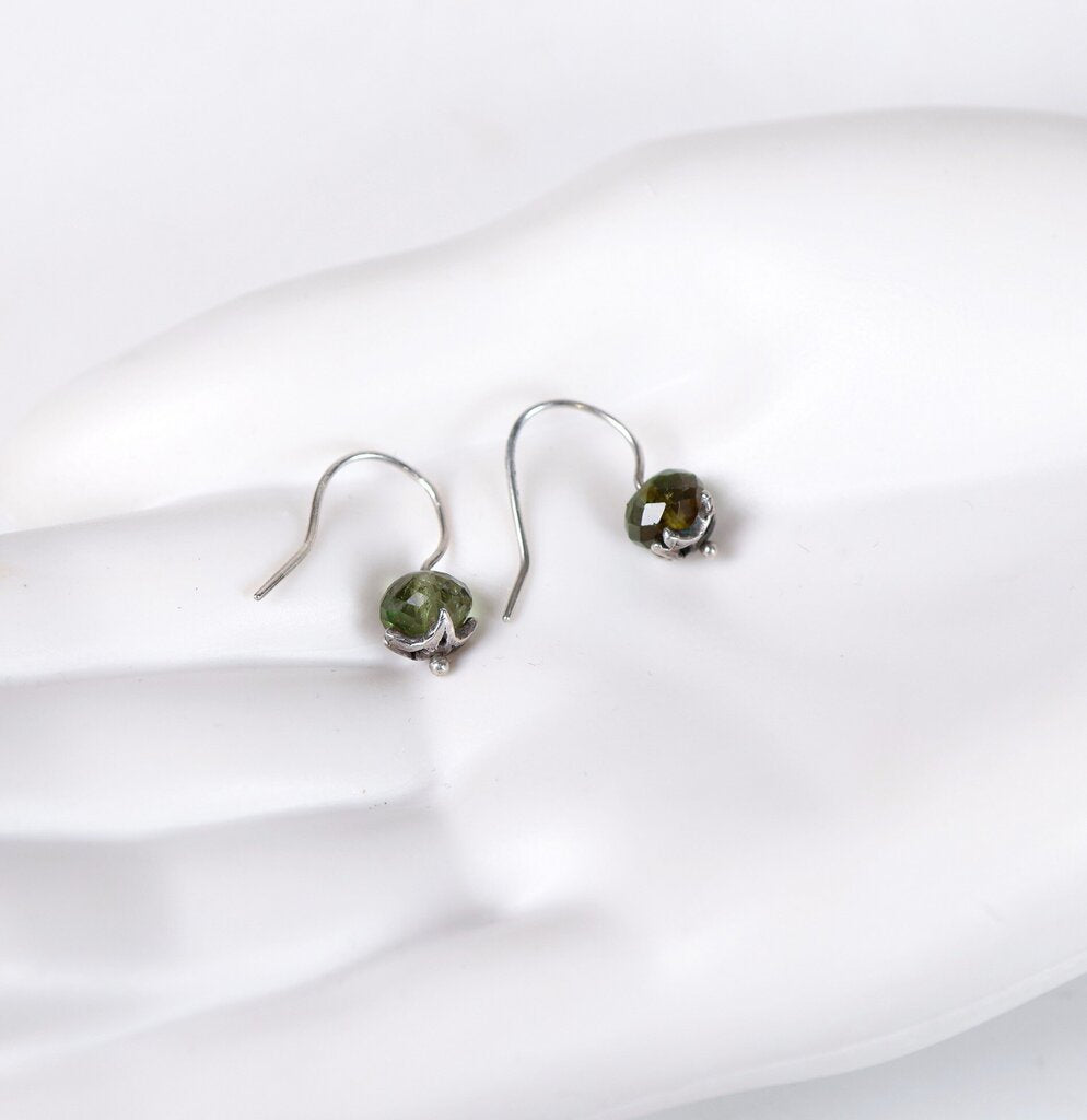 Sterling and Peridot Earrings