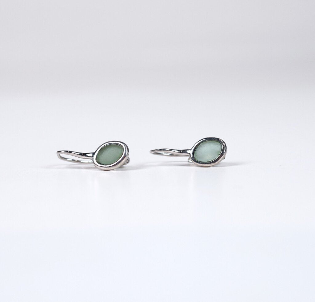 Sterling and Glass Earrings