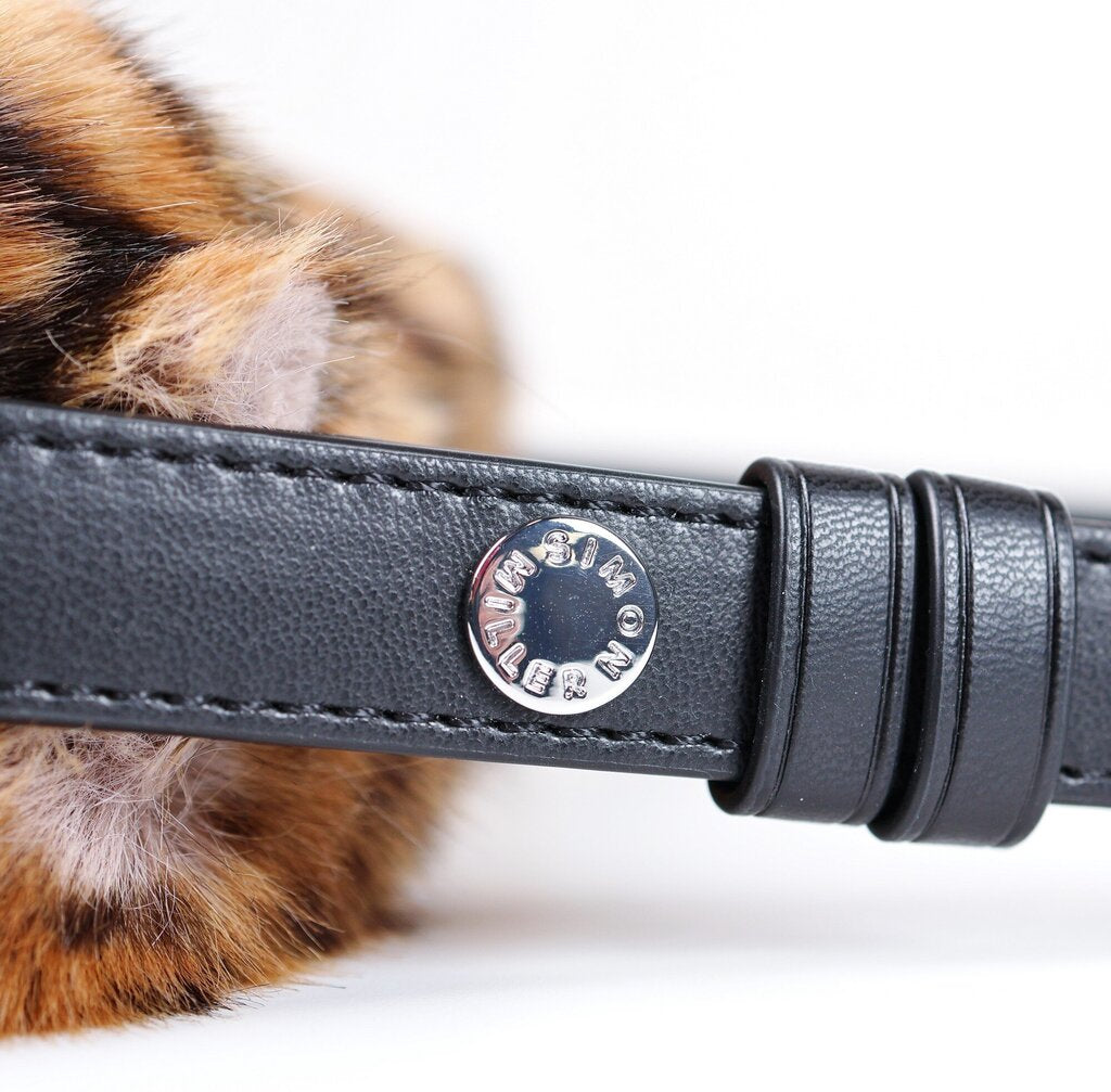 Faux Fur Cheetah Mini Puffen Bag