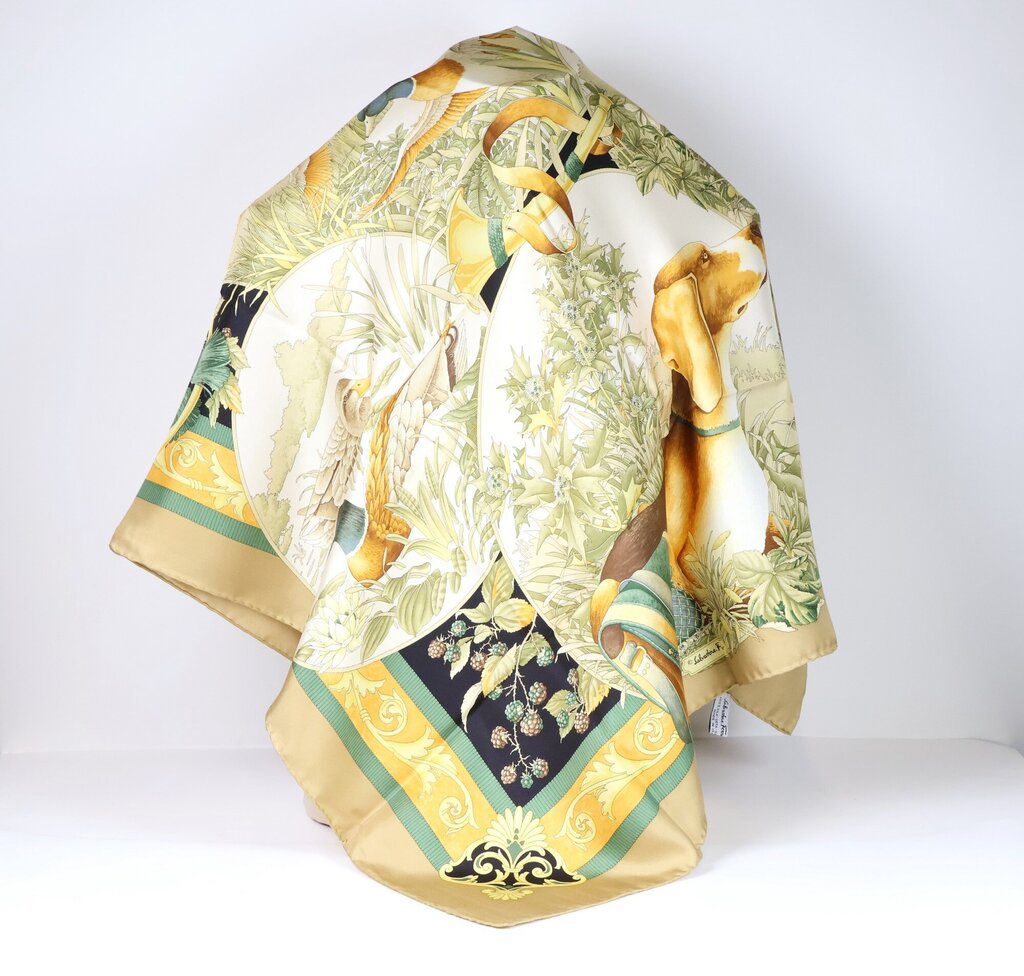 Dog & Duck Silk Scarf