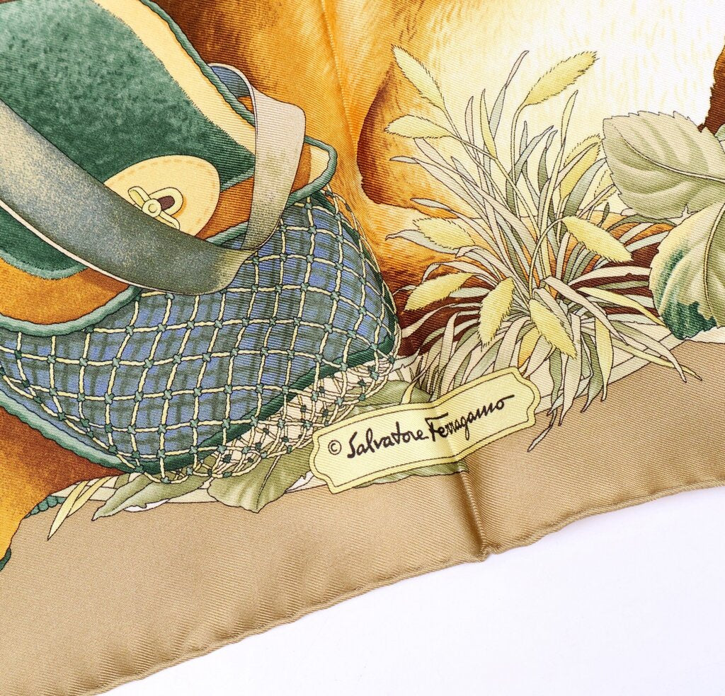 Dog & Duck Silk Scarf