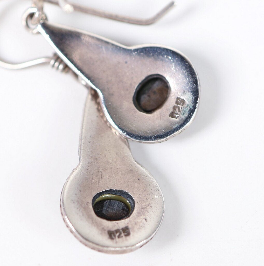 Sterling and Onyx Earrings