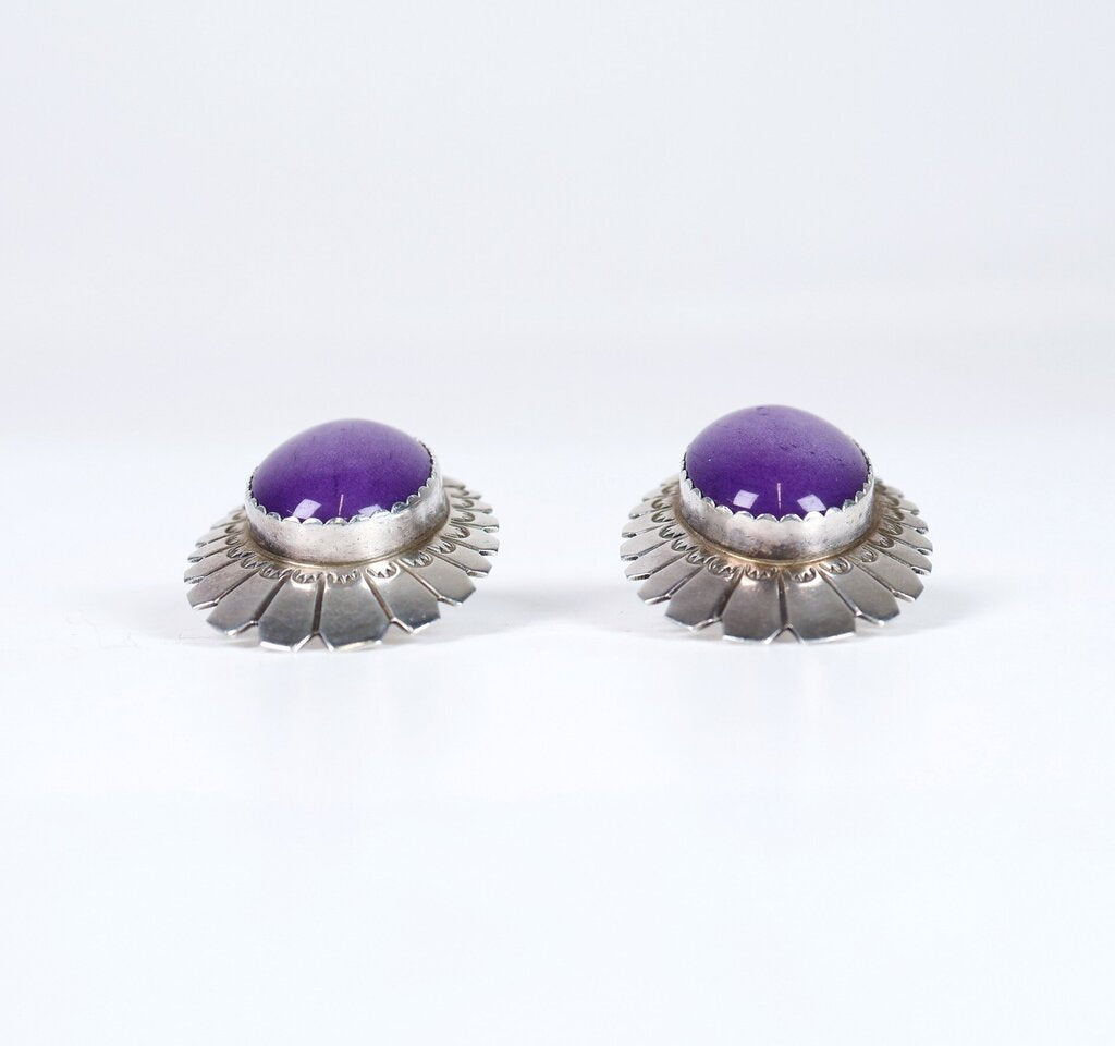 Sterling and Sugilite Earrings