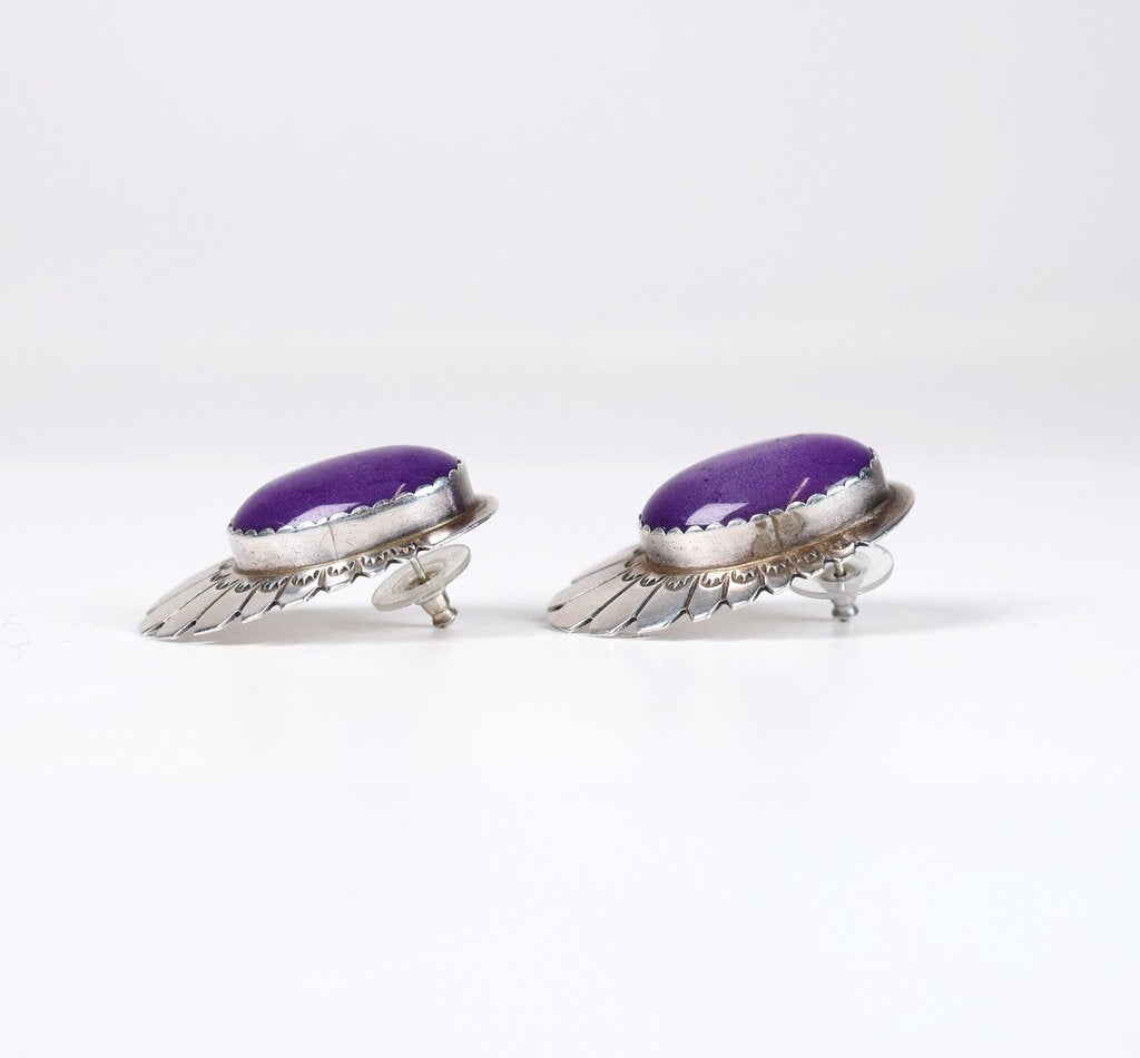 Sterling and Sugilite Earrings