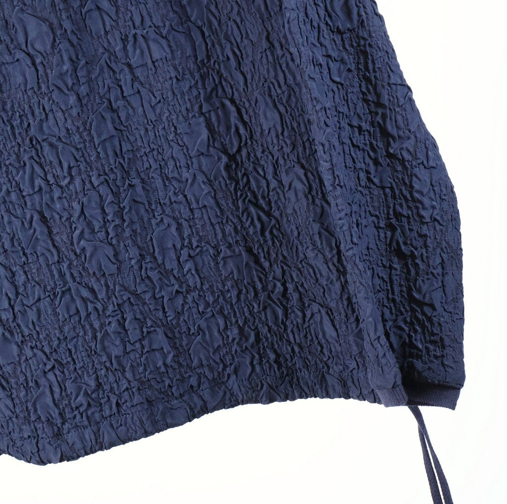 Navy Crinkle Texture Pullover (M/8)