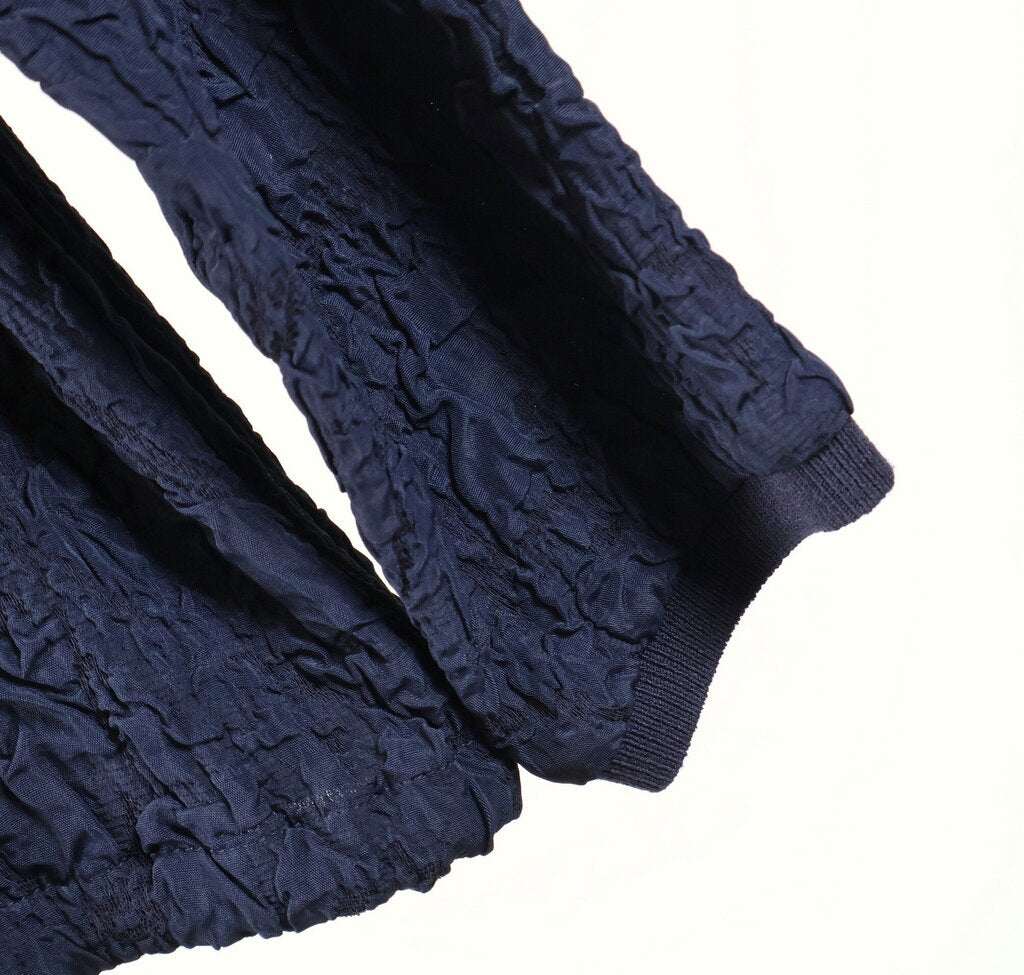 Navy Crinkle Texture Pullover (M/8)