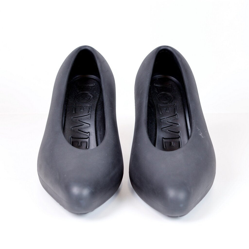 RATE Black Rubber "Comic" Pump (39/9)