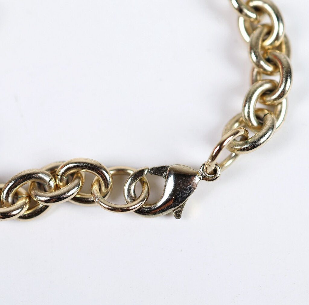 Gold Lucite 'Oversize Links' Necklace