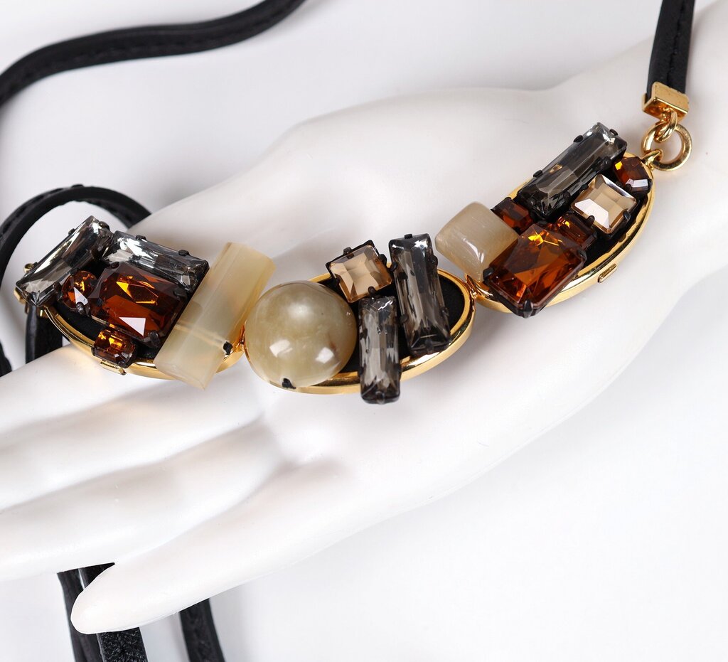 Crystal and Resin Collar Necklace