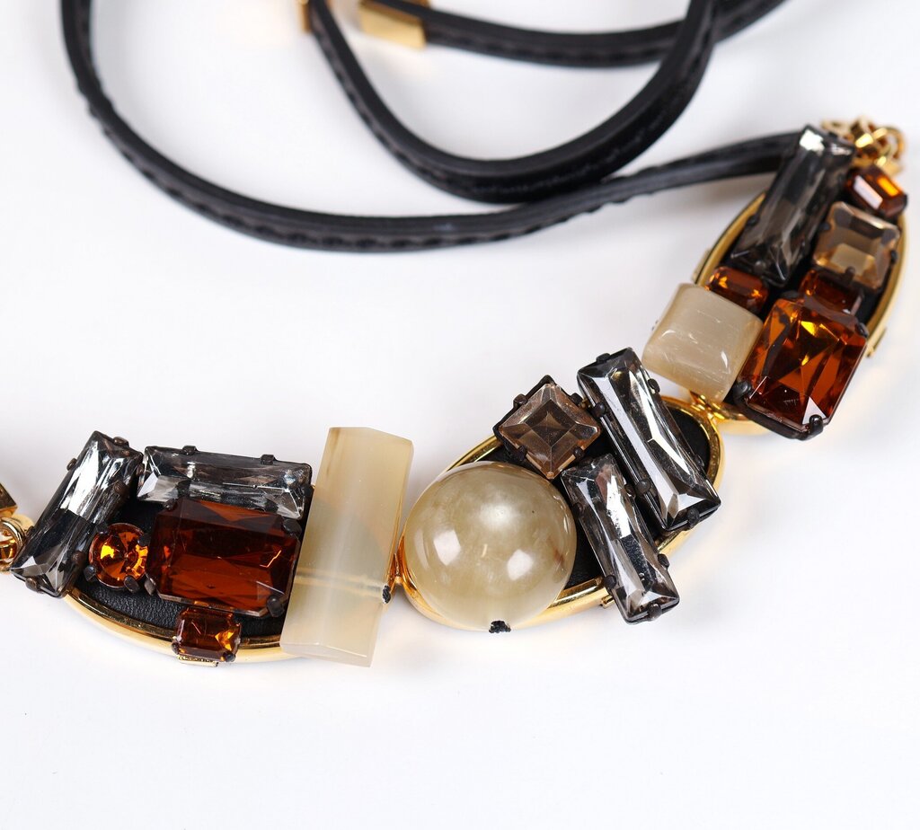 Crystal and Resin Collar Necklace