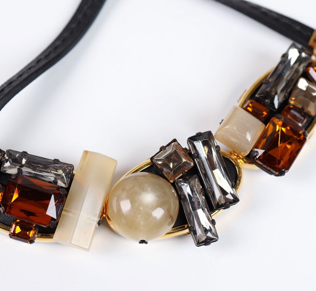 Crystal and Resin Collar Necklace