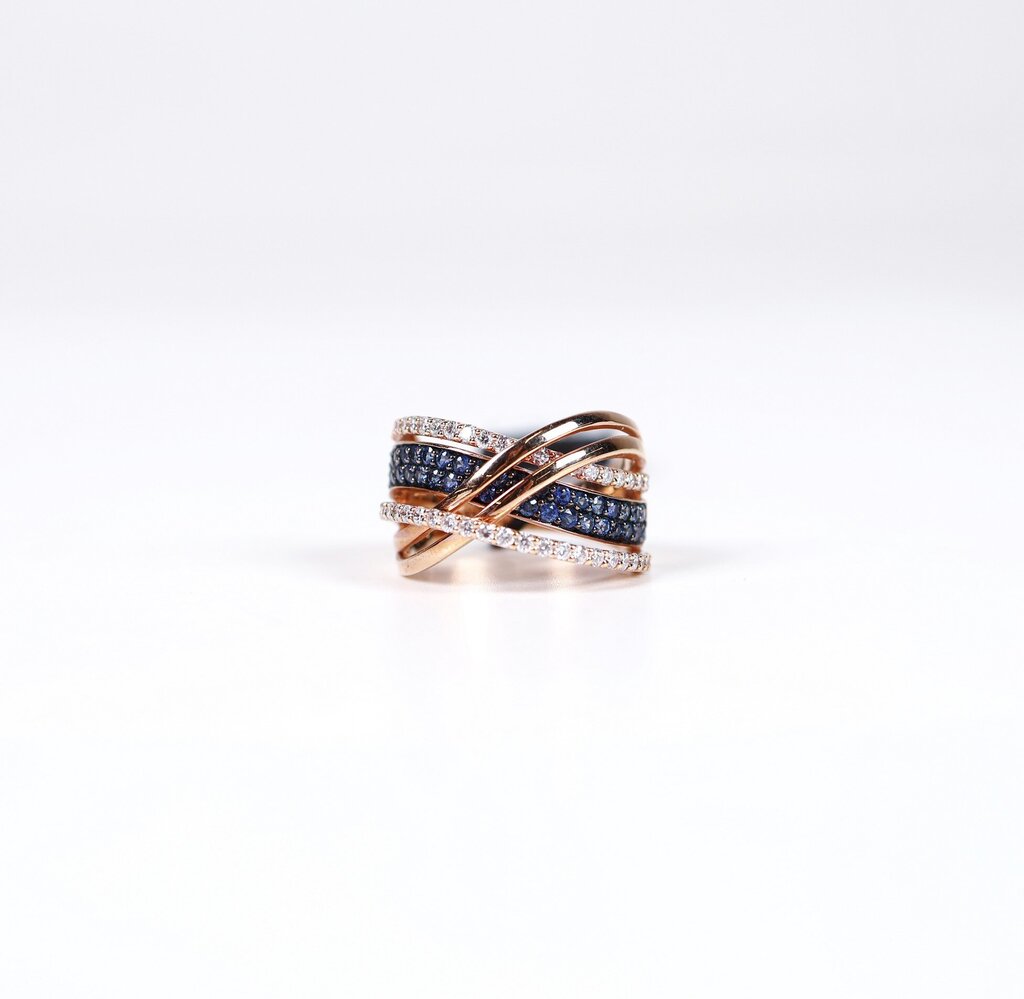 14K Rose Gold Sapphire and Diamond Ring (7)