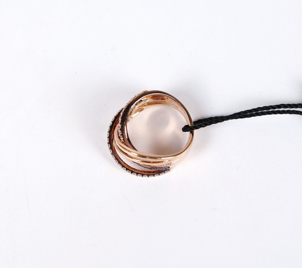 14K Rose Gold Sapphire and Diamond Ring (7)
