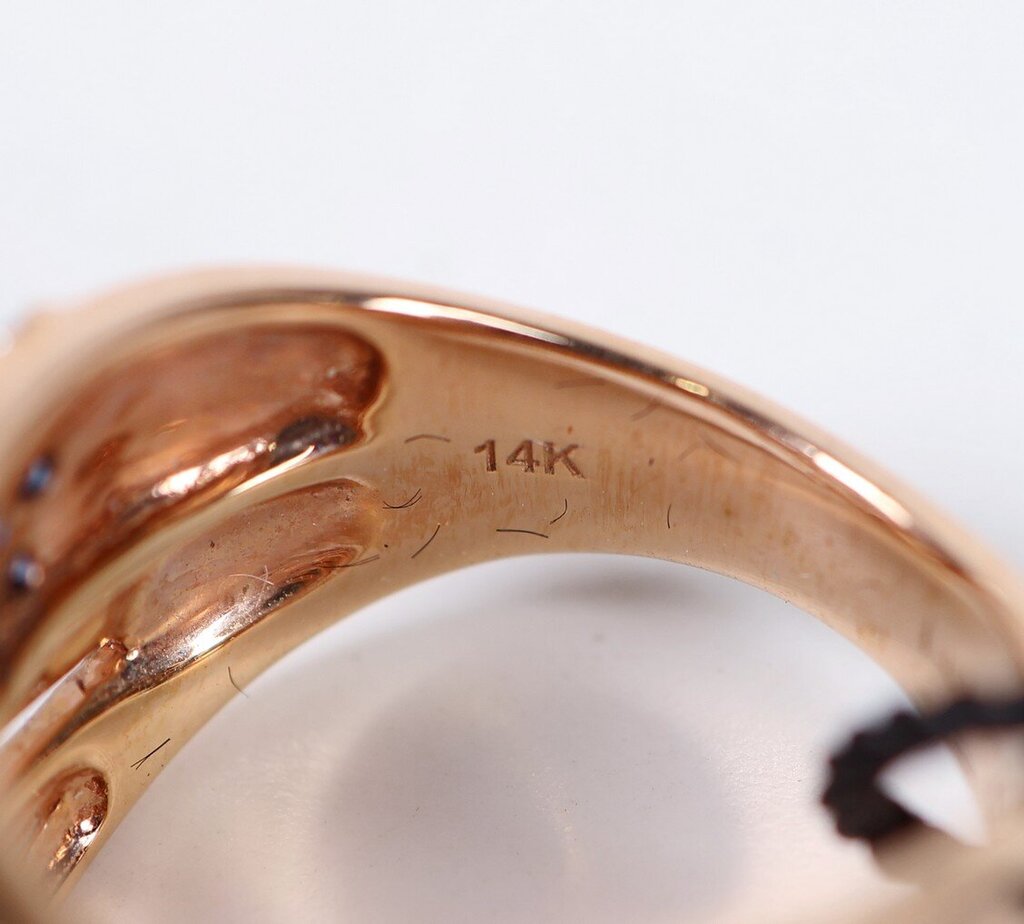 14K Rose Gold Sapphire and Diamond Ring (7)