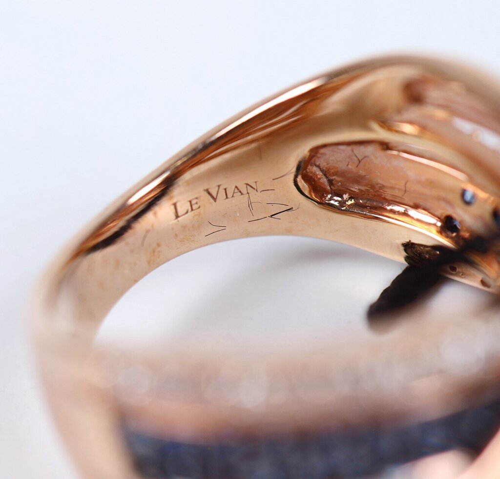 14K Rose Gold Sapphire and Diamond Ring (7)
