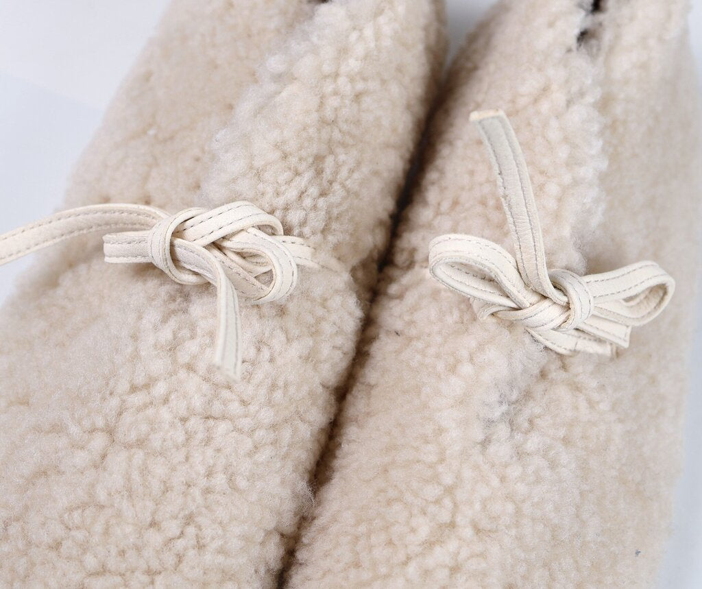 White Shearling Shoe (6)