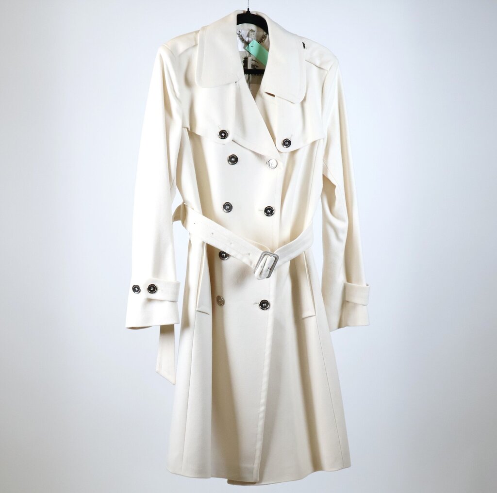 Cream Cashmere Belted Trench (L/14)