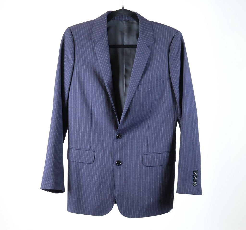 Navy Pinstripe Blazer (M/8)