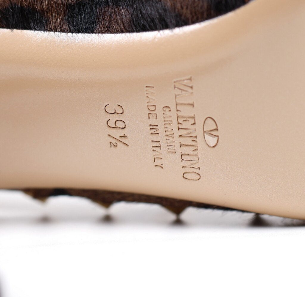 Animal Print Rock Stud Pumps (39.5/9.5)