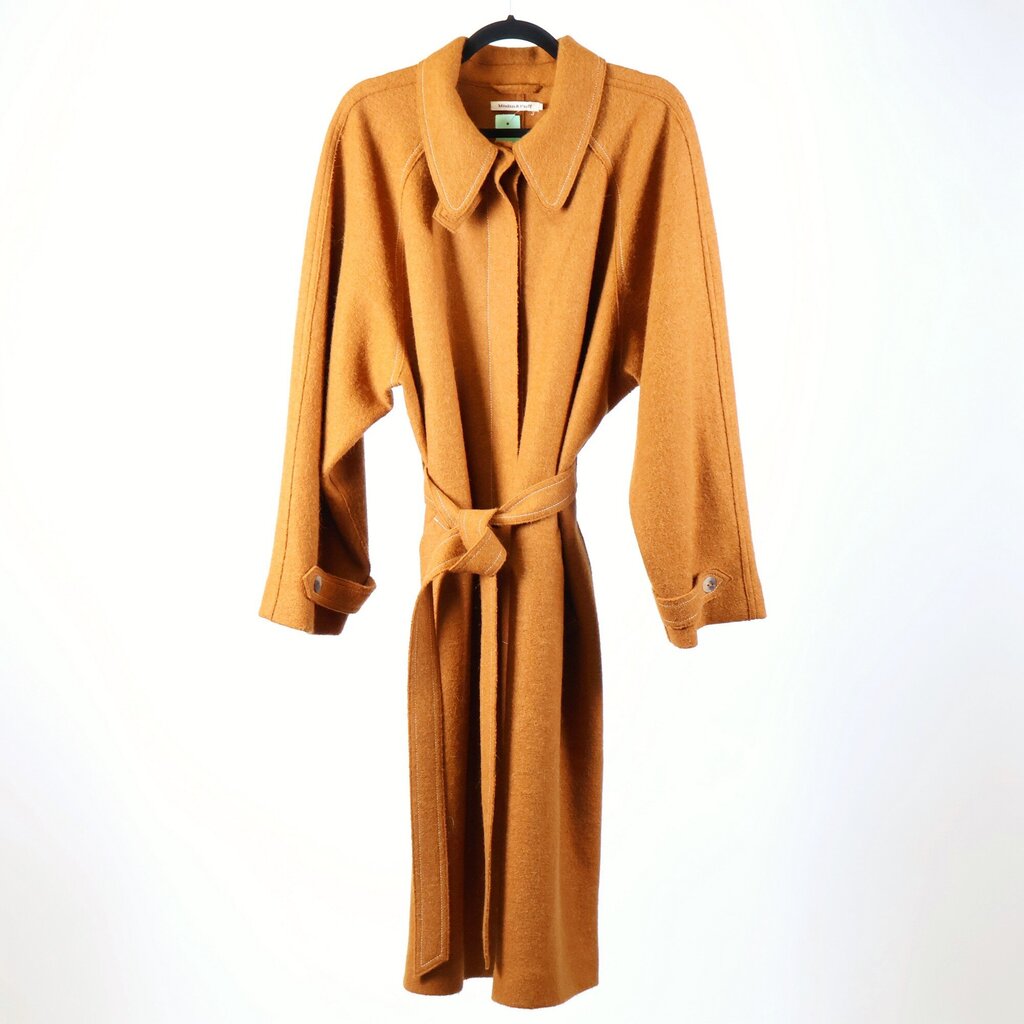 Caramel Wool Trench Coat (M/L)