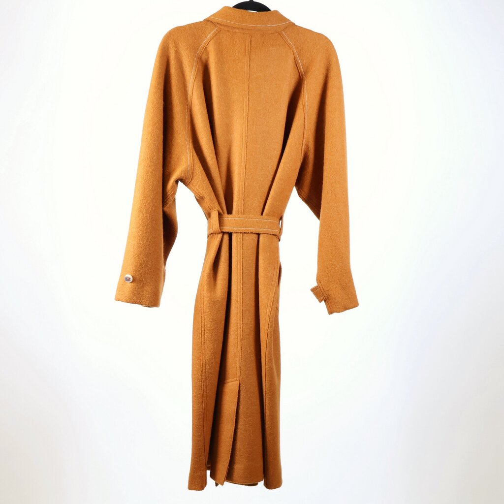 Caramel Wool Trench Coat (M/L)