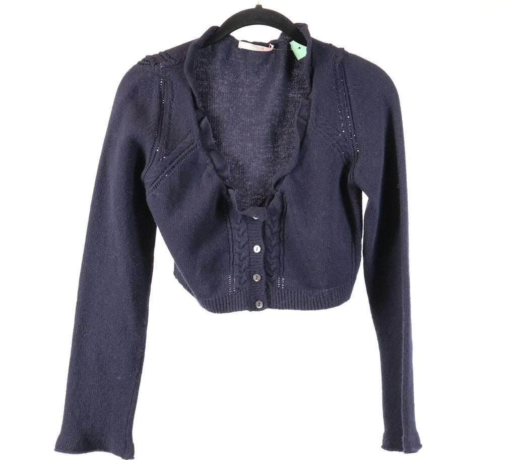 Navy Crop Cardigan (S/6)