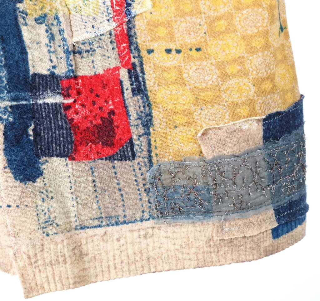 Patchwork Knit Top (M)