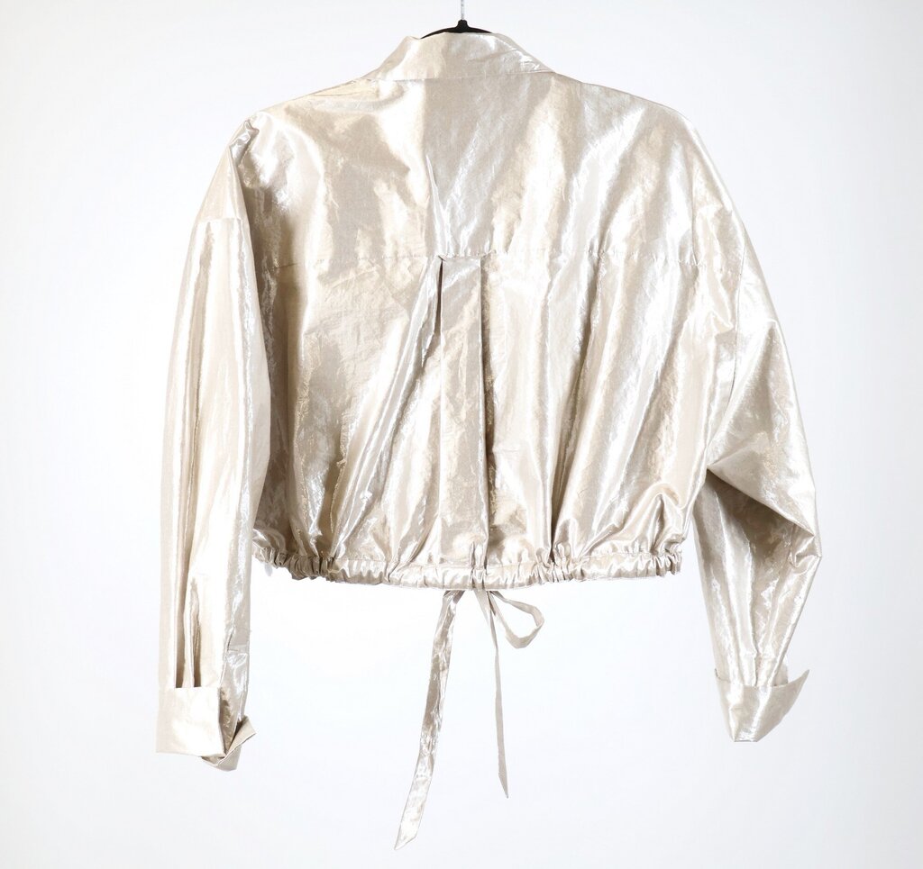 Metallic Gold Cropped Jacket (S)