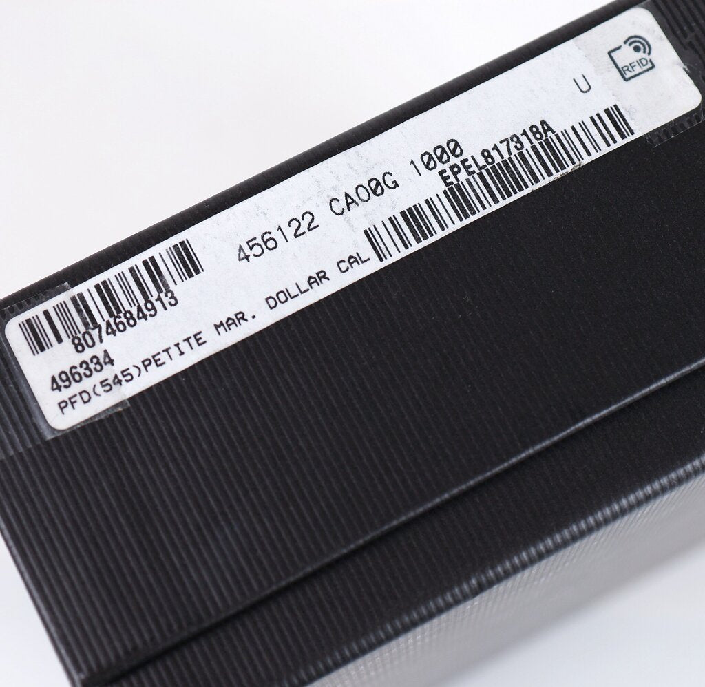 Black "Double G French Flap Wallet"