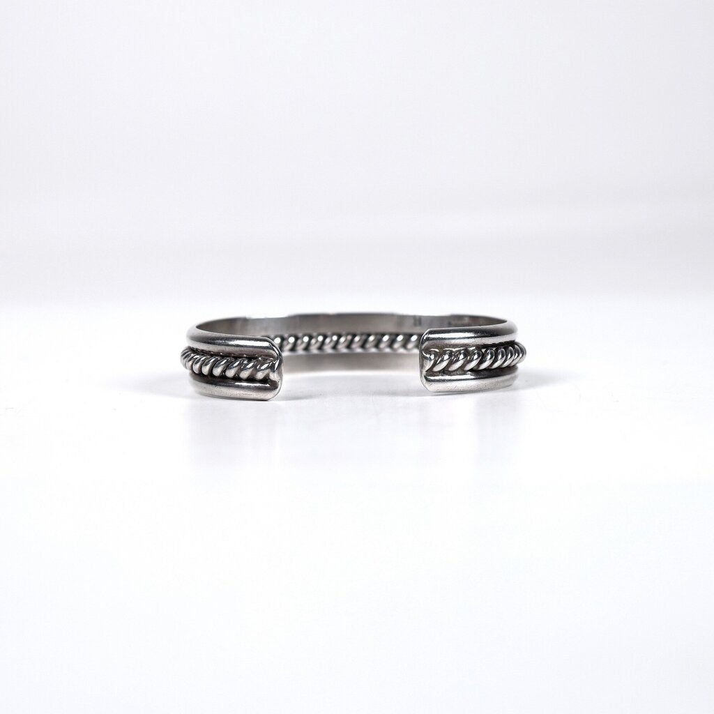 Vintage Sterling 'Navajo Rope' Cuff