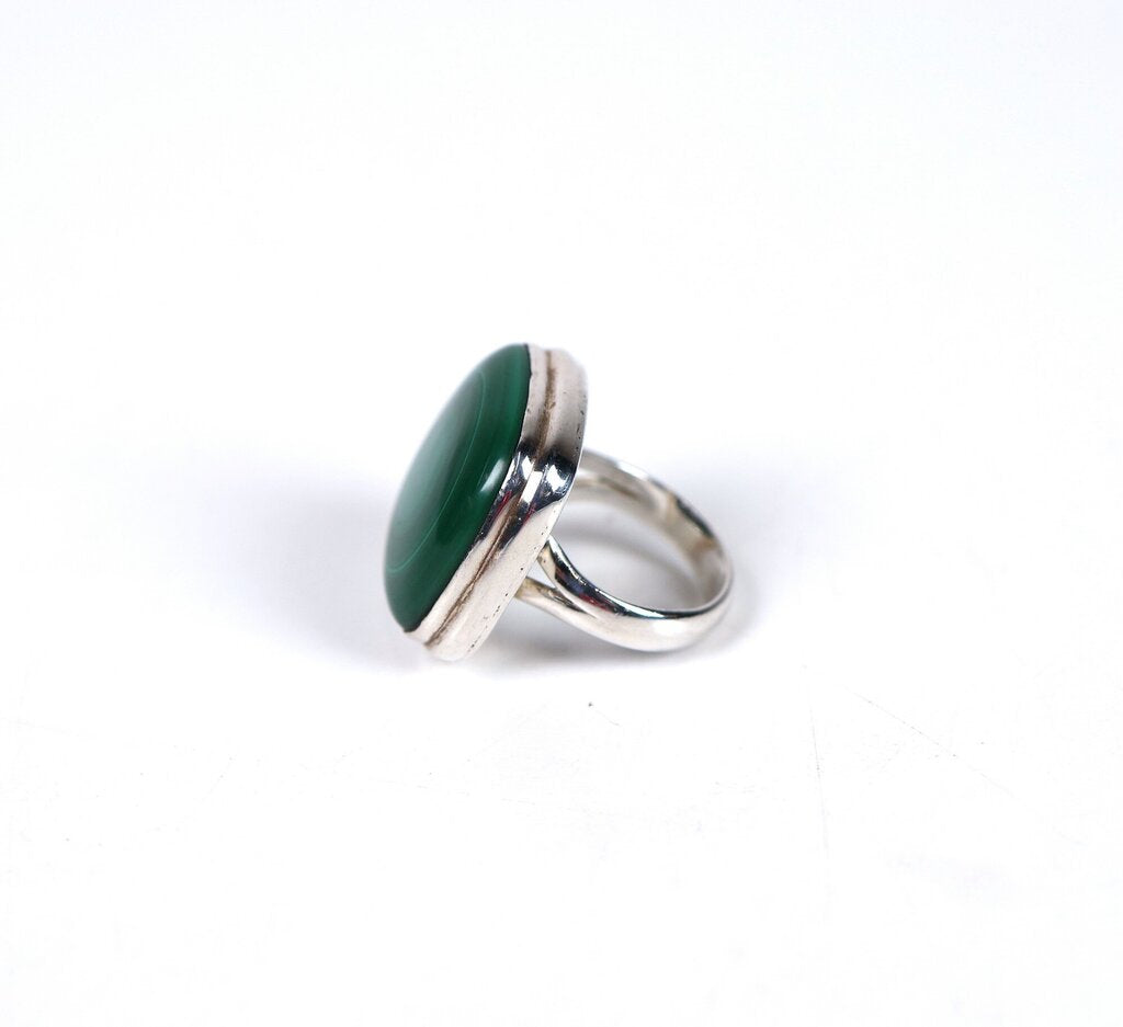 Sterling and Malachite Ring (6)