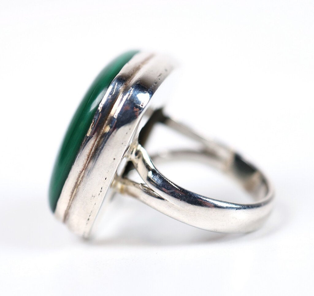 Sterling and Malachite Ring (6)