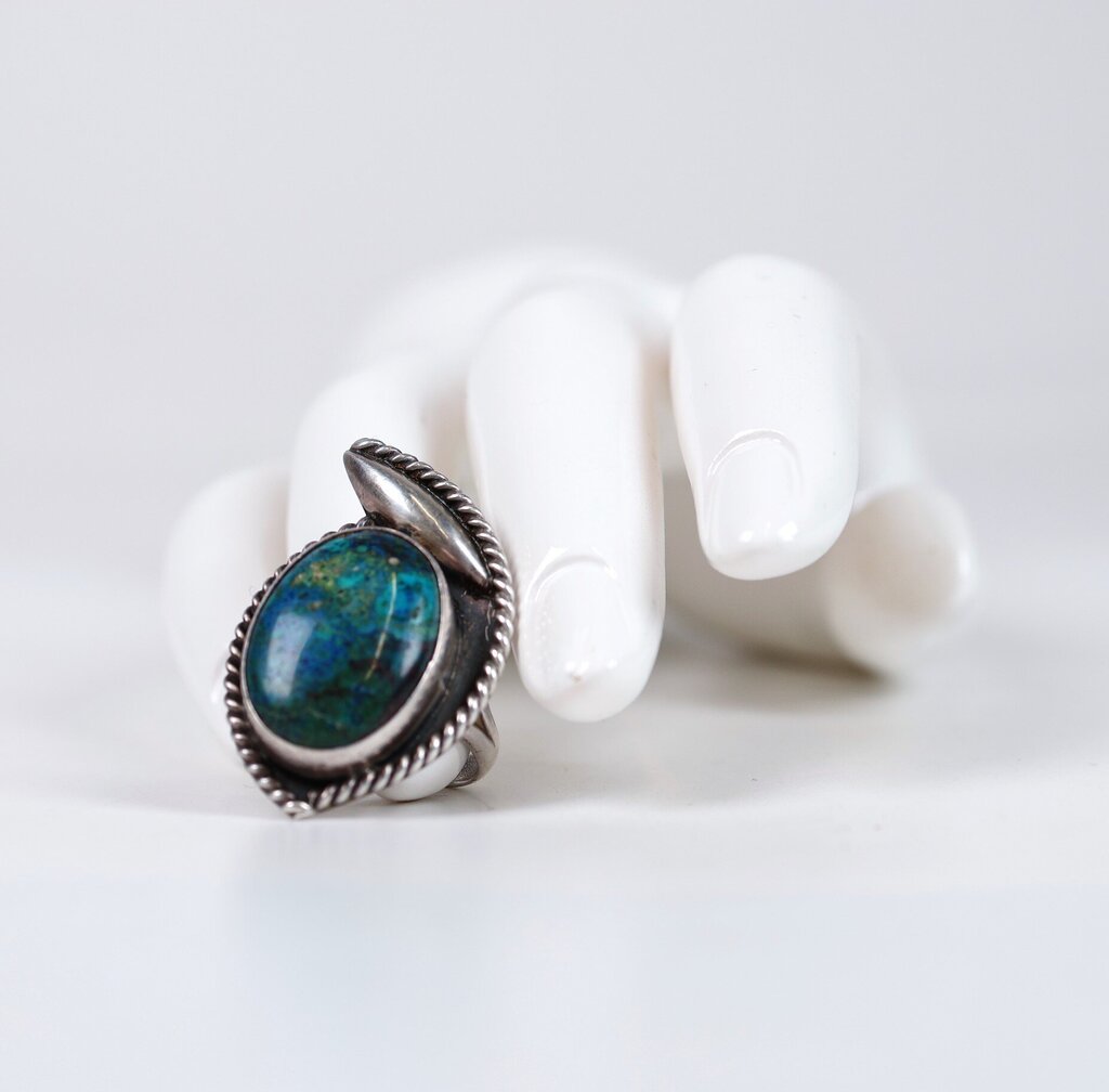 Sterling Silver and Turquoise Plata Ring (9)