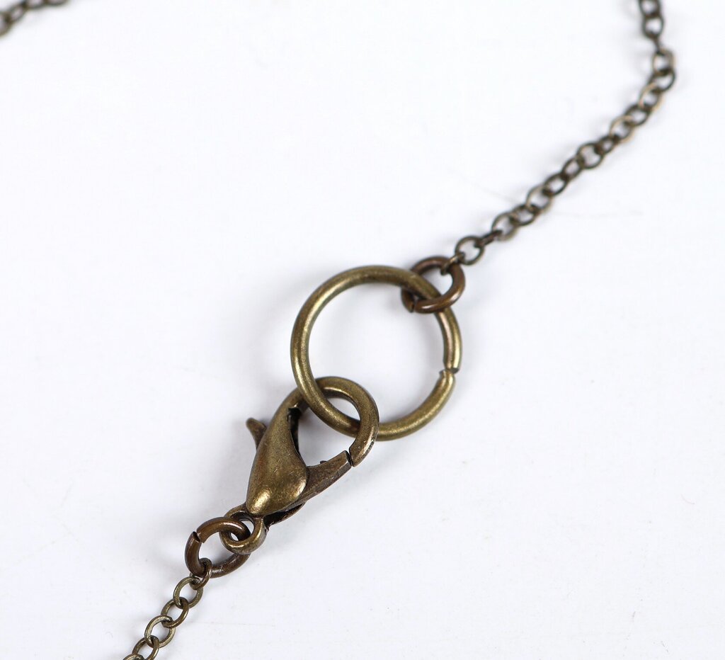 Brass and Moss Agate Necklace