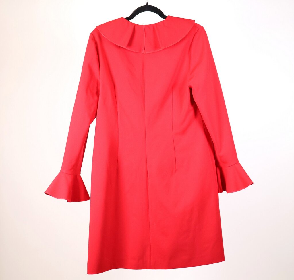 Red Wool Ruffle Dress (10)