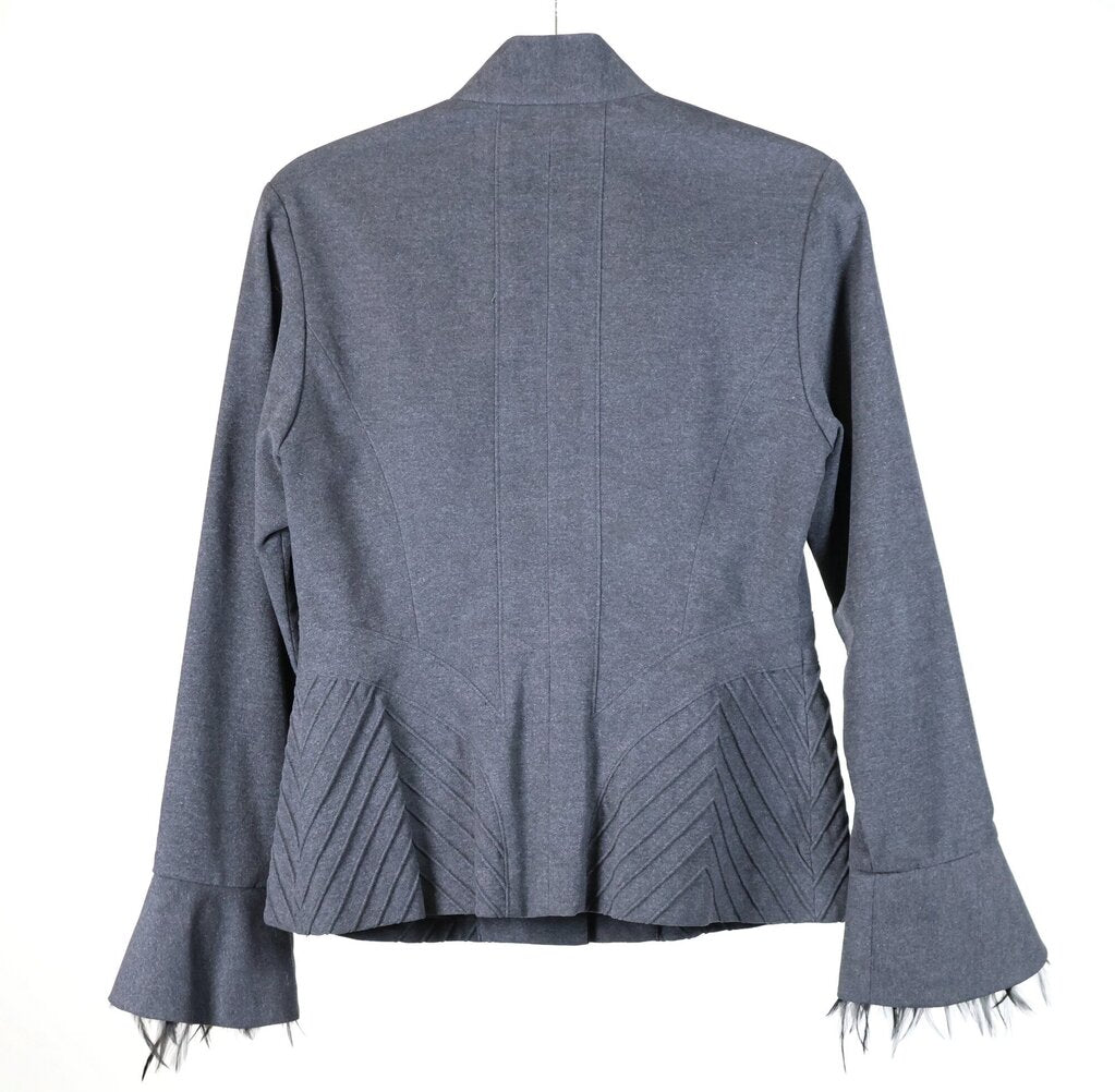 Grey Military Inspired Fitted Jacket (XS/S)