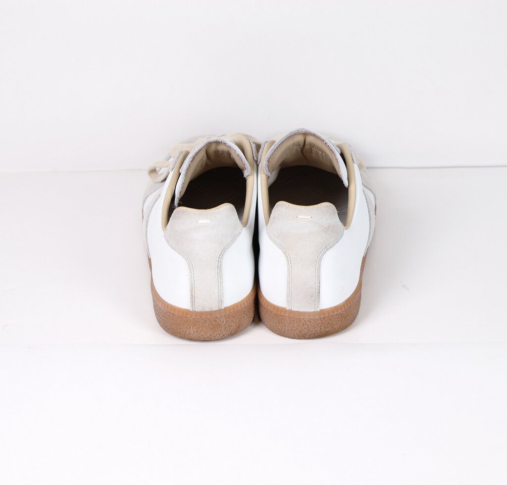 Men's White with Suede Sneakers (M 43/10)