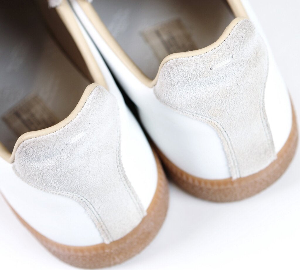 Men's White with Suede Sneakers (M 43/10)