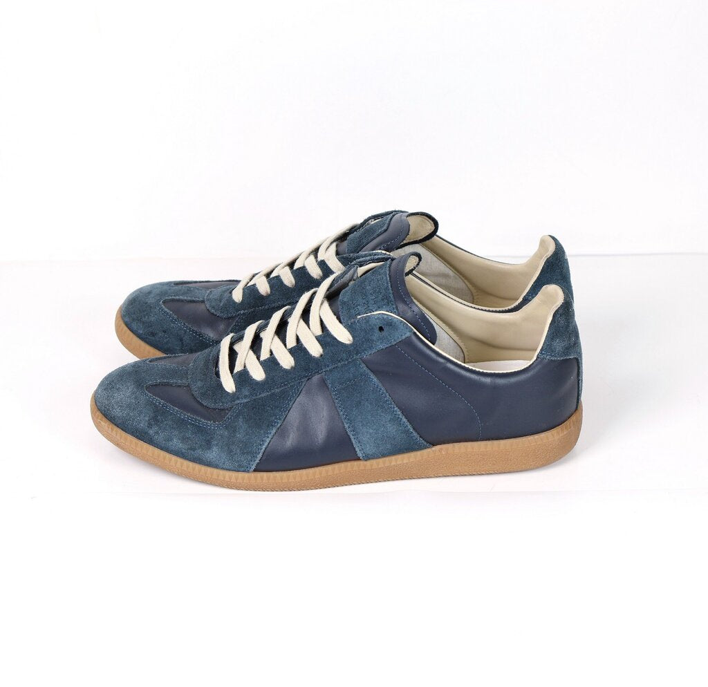 Men's Blue Leather/Suede Sneakers (M 43/10)