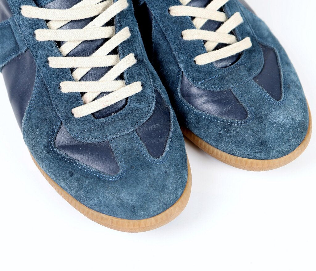 Men's Blue Leather/Suede Sneakers (M 43/10)