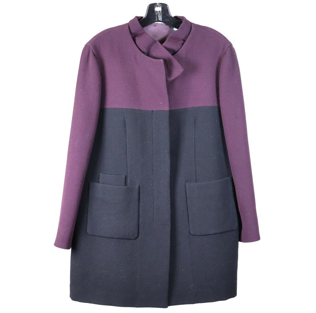 Eggplant/Black Colorblock Coat (M)