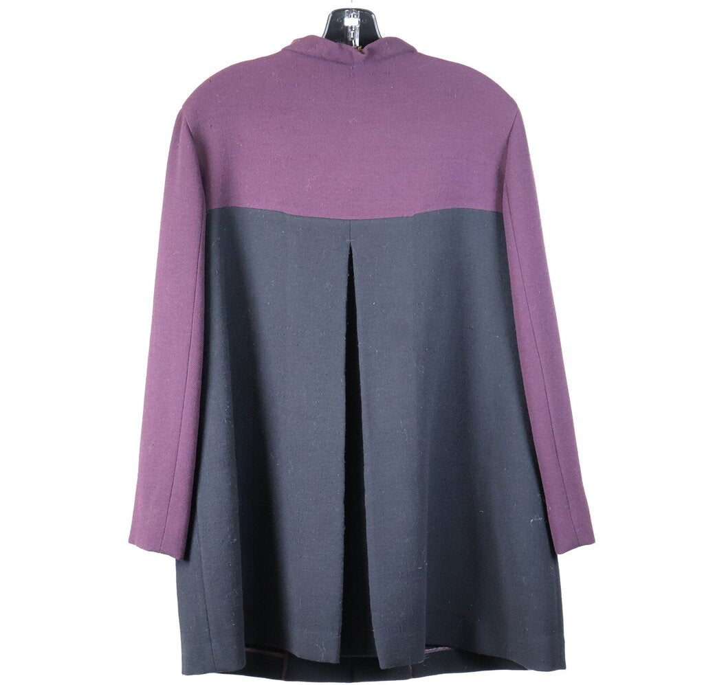Eggplant/Black Colorblock Coat (M)