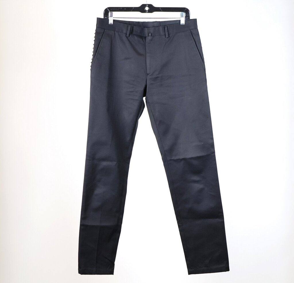 Men's Black Studded Trousers (L)