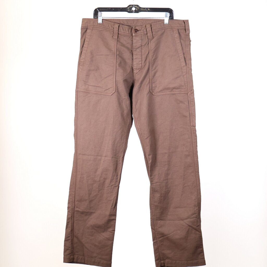 Men's Brown Stripe Pants (L)