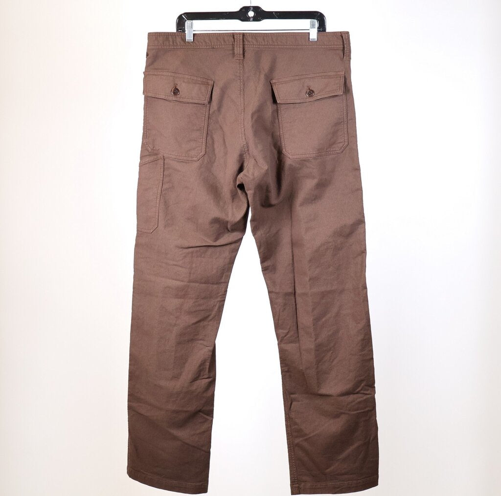 Men's Brown Stripe Pants (L)