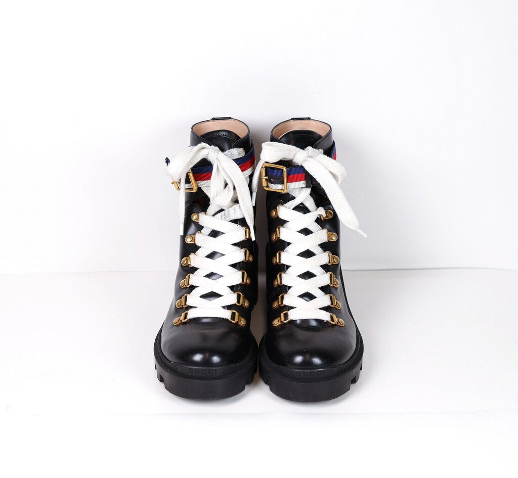 'Sylvie Web' Combat Boots (38.5/8.5)