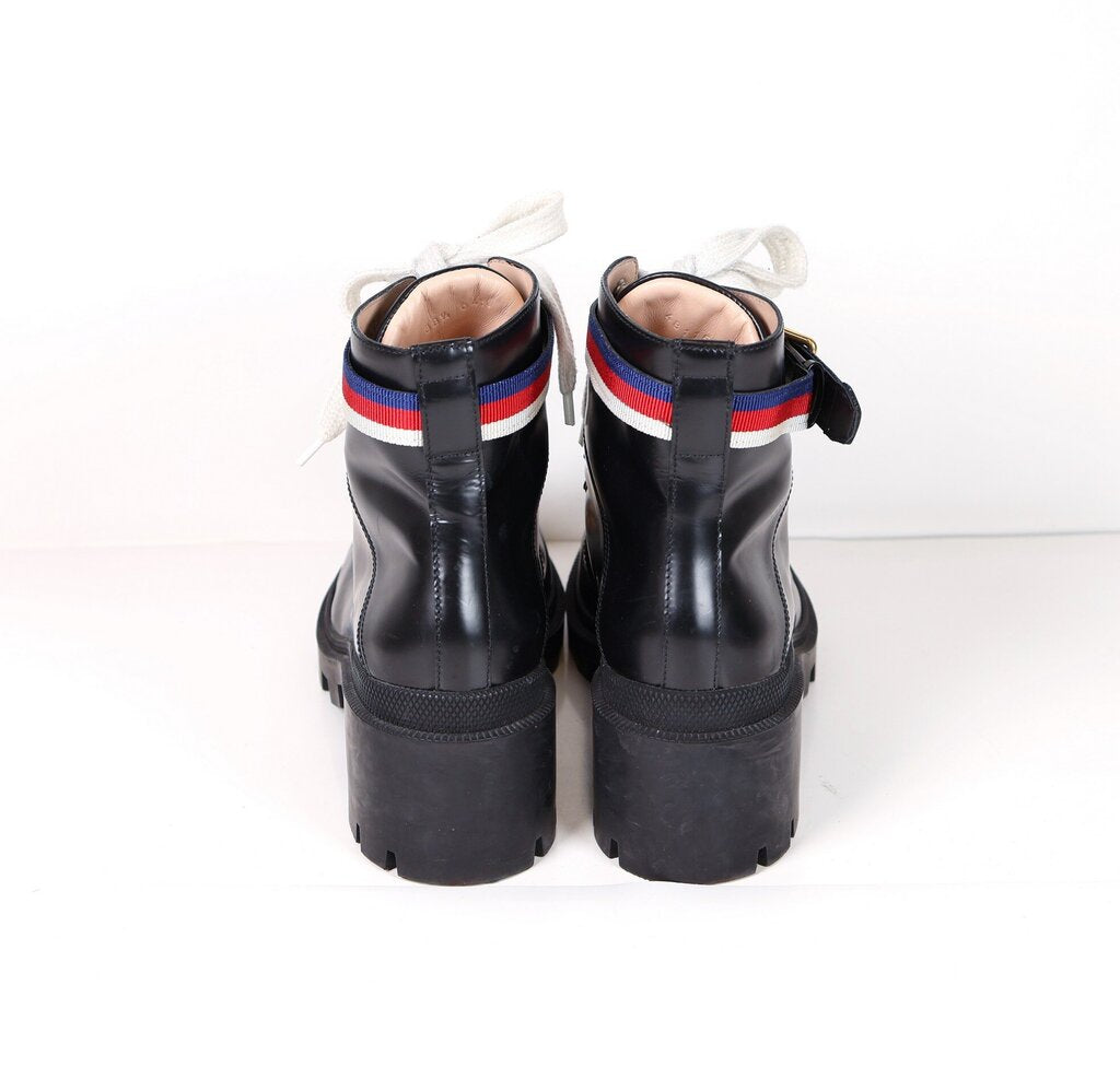 'Sylvie Web' Combat Boots (38.5/8.5)