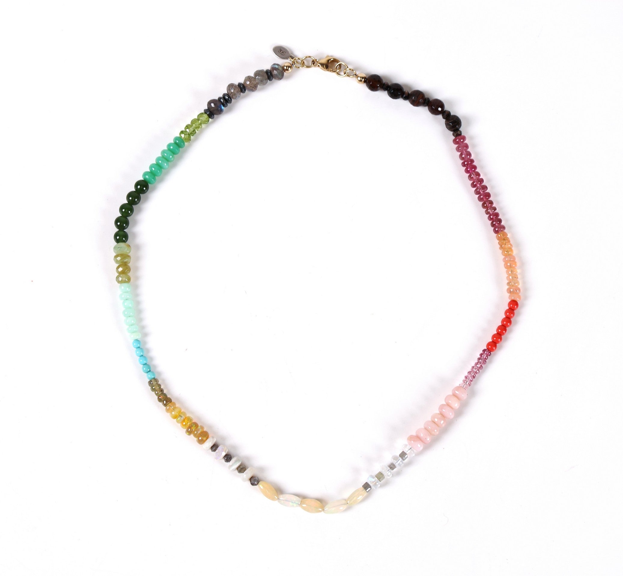Mixed Semi Precious Bead Necklace