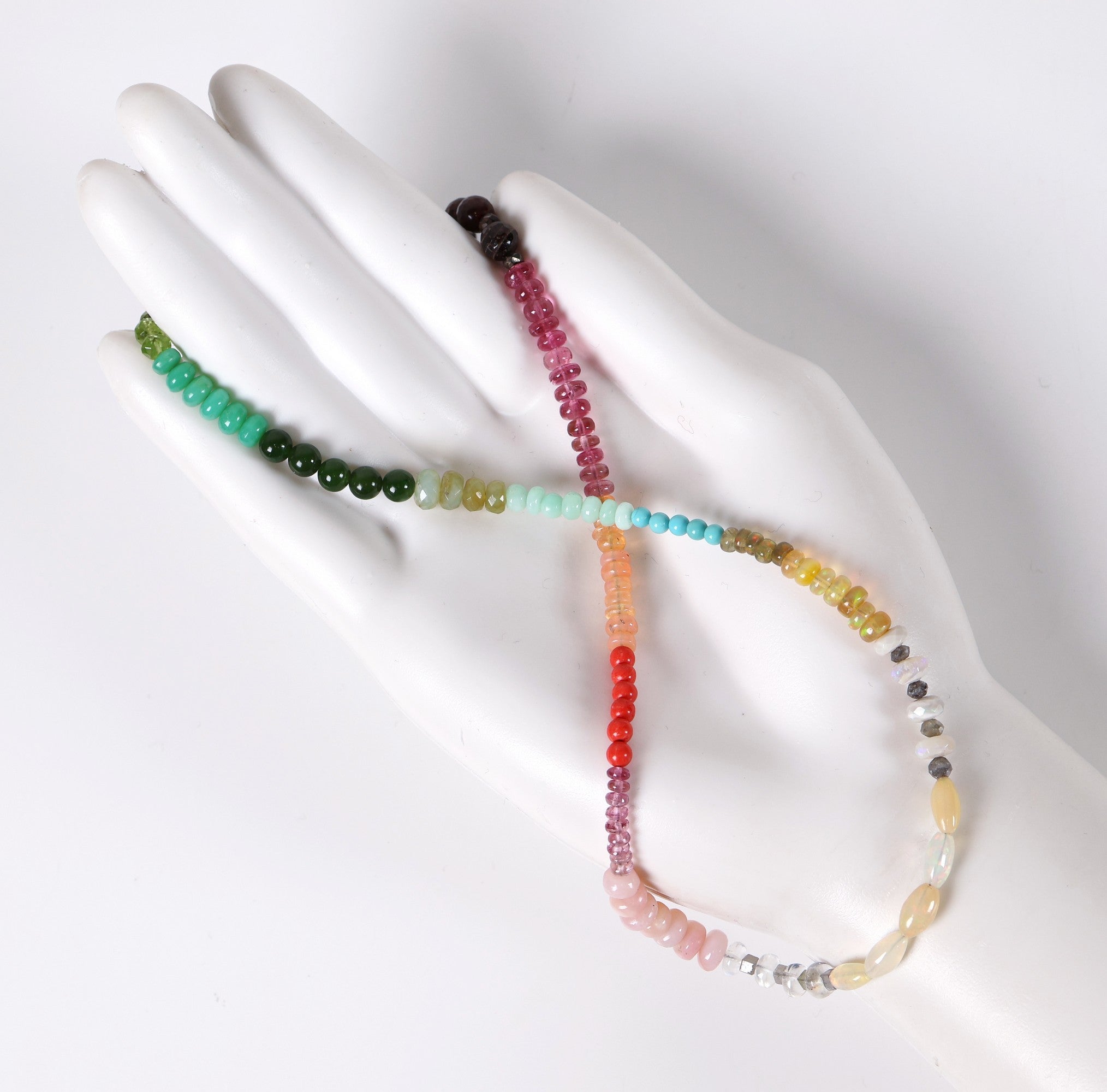 Mixed Semi Precious Bead Necklace