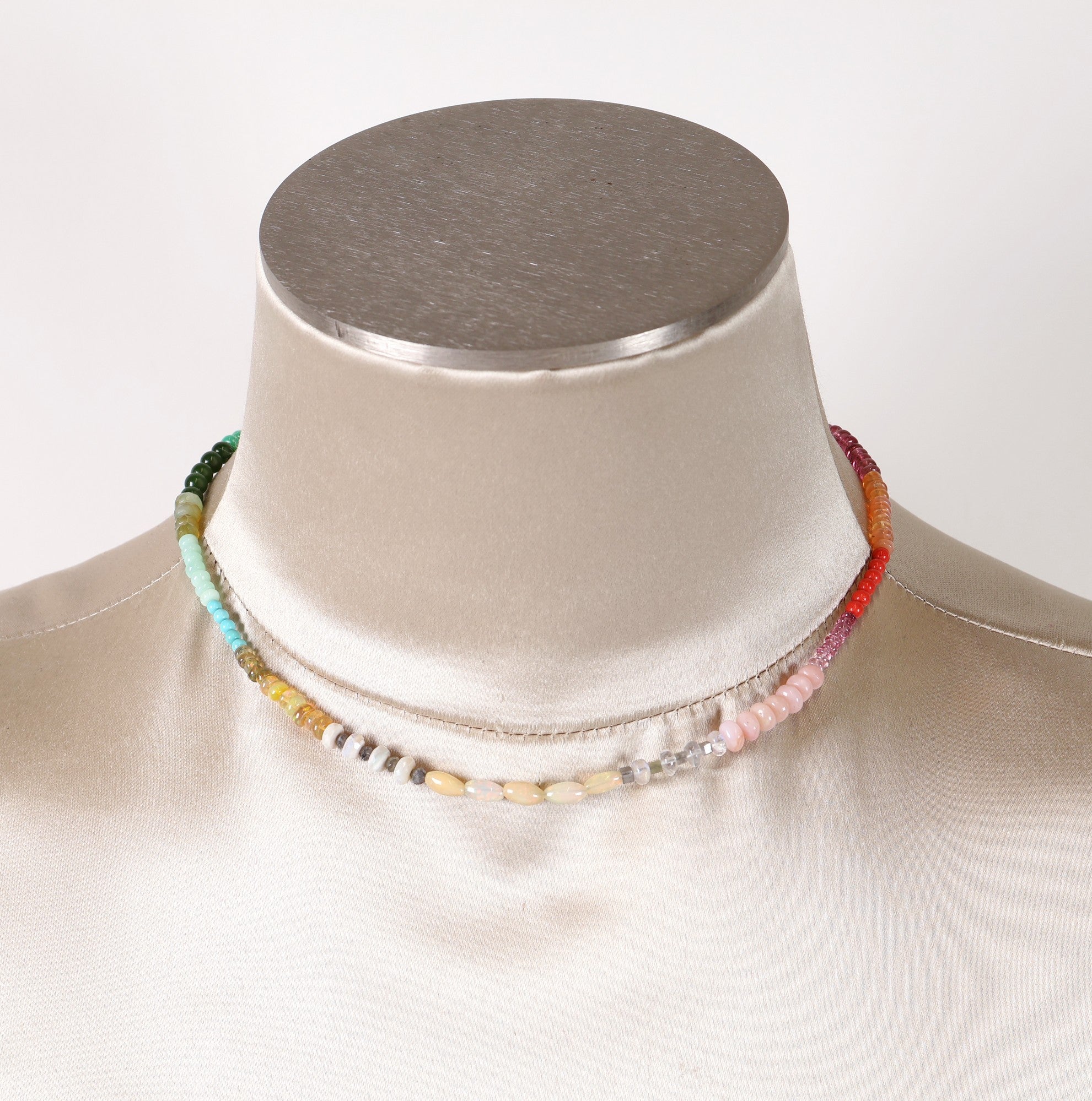 Mixed Semi Precious Bead Necklace